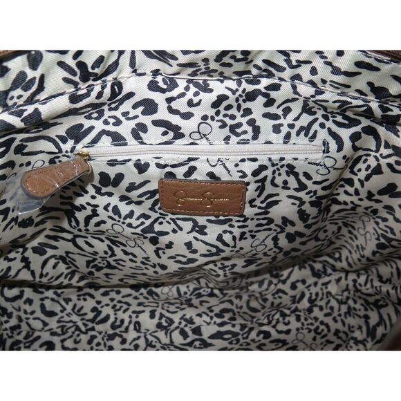 Jessica Simpson 11JS964JS Women's Almond Brown Vienna Satchel Tote Bag $118 - Picture 5 of 7